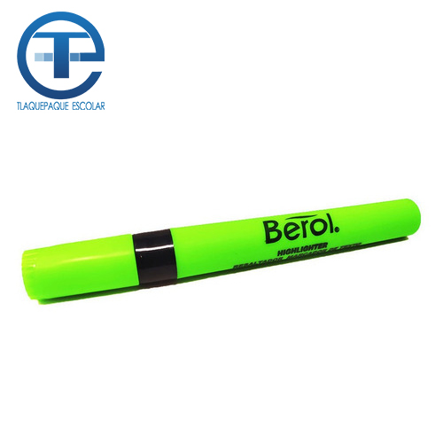 Marcador Berol Fluorescente, Color Verde, Punta Cincel, (1 Pieza)