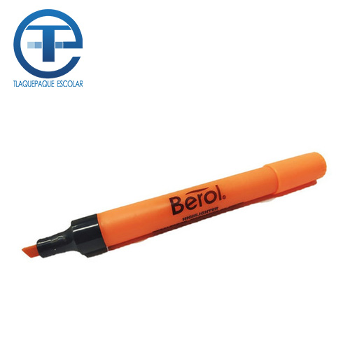 Marcador Berol Fluorescente, Color Naranja, Punta Cincel, (1 Pieza)