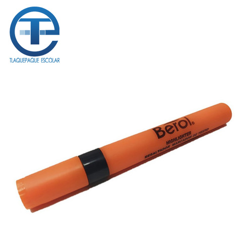Marcador Berol Fluorescente, Color Naranja, Punta Cincel, (1 Pieza)