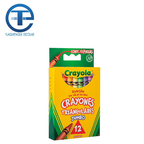 Crayon Crayola Jumbo Triangular, Con 12, (1 Pieza)