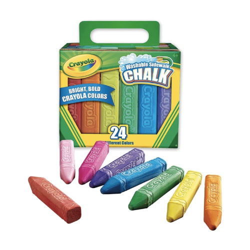 Gis Crayola Gigante, 24 Gises, Colores Surtidos, (1 Caja)