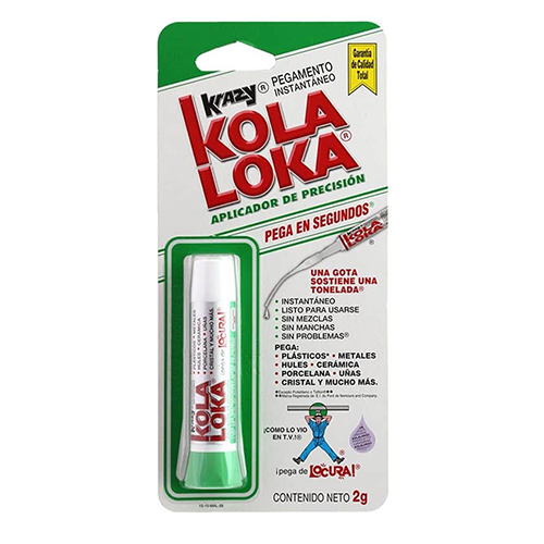 Pegamento Kola-Loka, tubo con 2 gramos, 1 Pieza.