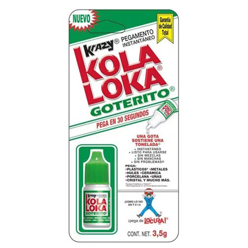 Pegamento Kola-Loka, 3.5 Gramos, Goterito, 1 Pieza.