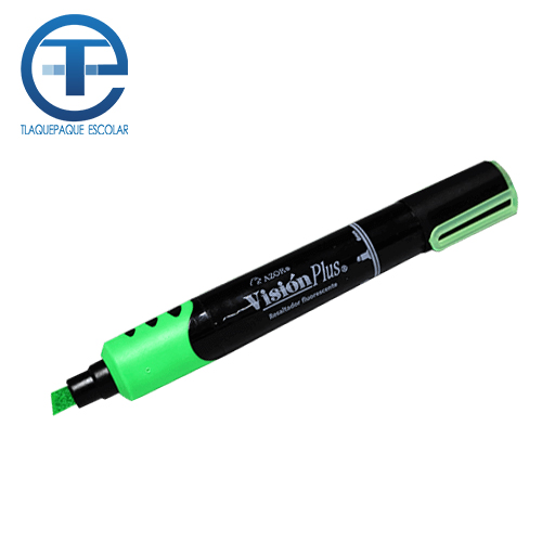 Marcador Fluorescence Vision Plus, Color Verde, (1 Pieza)