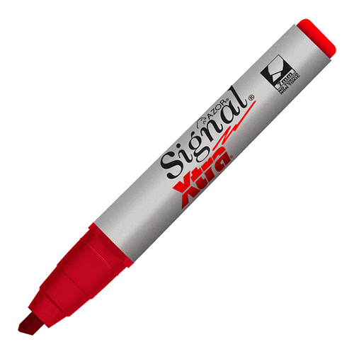 Marcador permanente Signal Xtra, punta cincel, color rojo, 1 Pieza