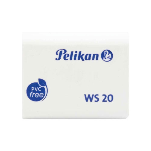 Borrador Pelikan cuadrado blanco, Modelo: WS-20, 1 Pieza