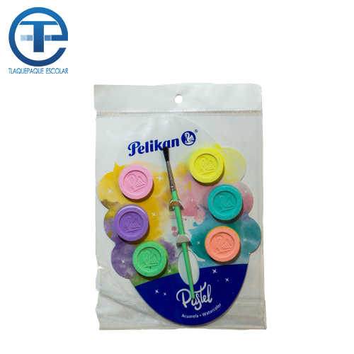 Acuarela Pelikan Infantil C/6 Colores Pastel (1 Pieza)