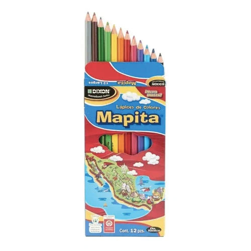 Colores Dixon Mapita C/12 Largos (1 Caja)