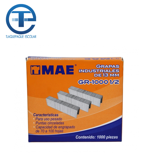 Grapa Mae, Industrial, GR-1000 1/2, (1 Caja)