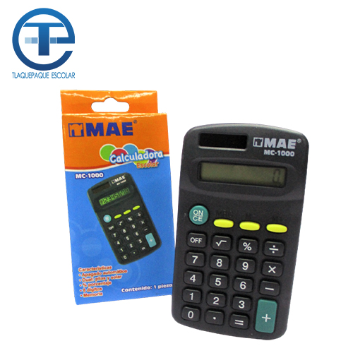 Calculadora MAE Escolar, Modelo MC1000, (1 Pieza)