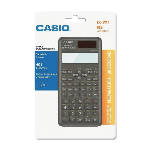 Calculadora Casio, Modelo FX991MS2SMH, Científica, (1 Pieza)