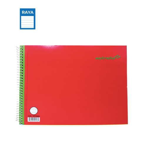 Cuaderno Estrella, Forma Italiana, c/100H, Raya