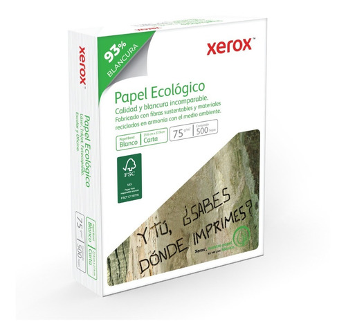 Hoja Xerox, Tamaño carta ecologico