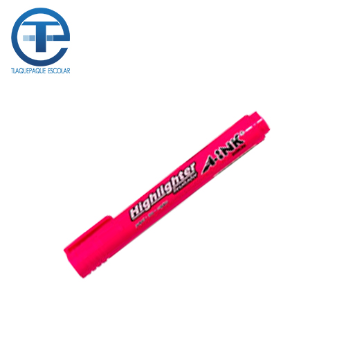 Marcador Fluorescente A-Ink Highlighter, Color Rosa, (1 Pieza)