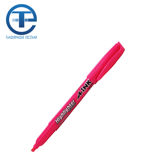 Marcador Fluorescente A-Ink Highlighter, Color Rosa, (1 Pieza)