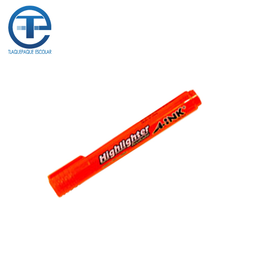Marcador Fluorescente A-Ink Highlighter, Color Naranja, (1 Pieza)