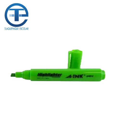 Marcador Fluorescente A-Ink Highlighter, Color Verde, (1 Pieza)