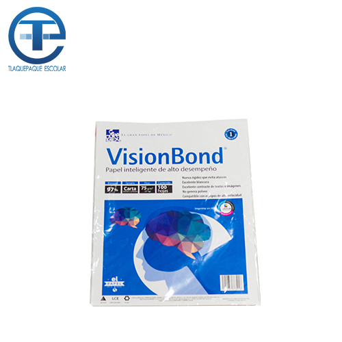 Hoja Vision Bond Tamaño Carta 100 Hojas 97 Blancura 1 Pieza