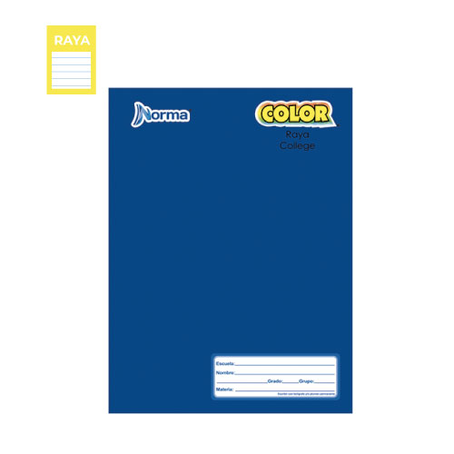 Cuaderno Norma color 360, c/100H, raya