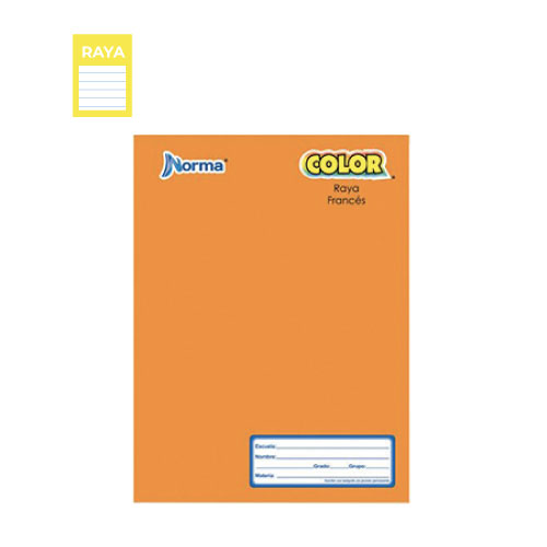 Cuaderno Norma Color 360, c/100H, Raya