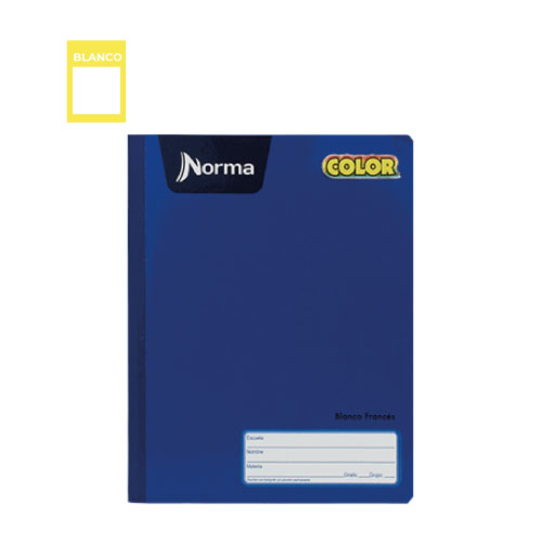 Cuaderno Norma Color 360, c/100H, Blanco